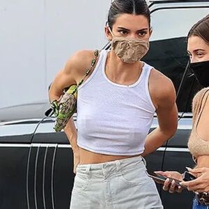 White Ribbed Crop Top